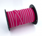 Preview: Endlosreißverschluss metallisiert schmal fuchsia/silber (1m)